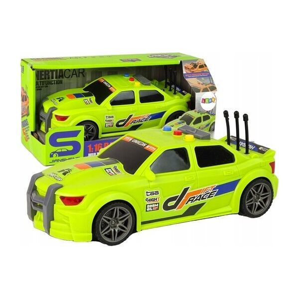 LeanToys Auto Sportowe Wyścigowe 1:16 Zielony Dźwięk 13676246 5905991012979
