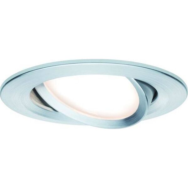 Paulmann Oprawa do wbudowania NOVA COIN LED DIM wychylna 6W 470lm 84mm 2700K IP23 230V biały mat 13684521 4000870934869