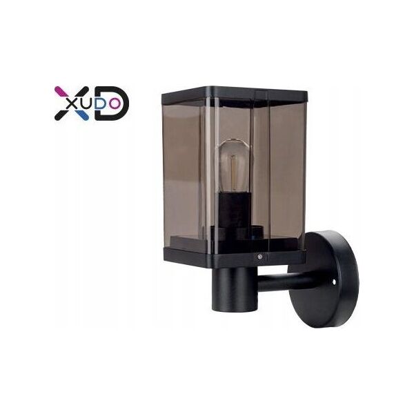 Kinkiet LVT LVT XD-QA131B kinkiet lampa ścienna ogrodowa IP44 1x40W E27 czarny/dymiony 13685361 5904703010036