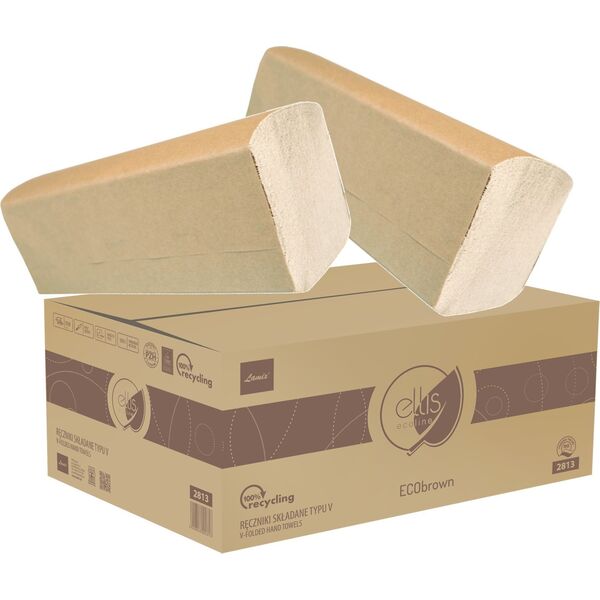 Ellis Ręczniki składane Ellis Ecobrown V-Fold 2w makulat - 13749615 5900848002813