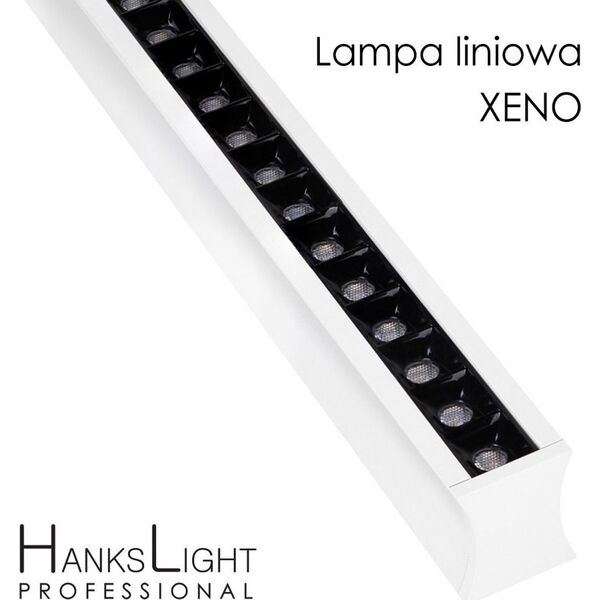 Lampa sufitowa HanksLight Lampa LED,HanksLight,liniowa,white, alu,zwiesz,1264mm,up21/down36W, AC230V,4000K 13804775 5902115409592