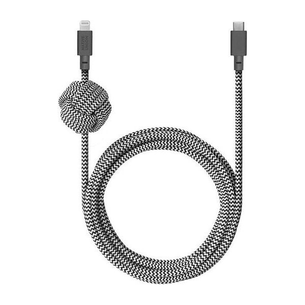 Kabel USB Native Union USB-C - Lightning 3 m Czarno-biały (NCABLE-KV-CL-ZEB) 13811838 4895200431497