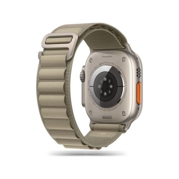 Tech-Protect TECH-PROTECT NYLON PRO APPLE WATCH 4 / 5 / 6 / 7 / 8 / 9 / SE / ULTRA 1 / 2 (42 / 44 / 45 / 49 MM) TITANIUM/OLIVE 13816173 5906302301539