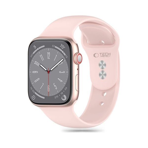 Tech-Protect TECH-PROTECT SILICONE APPLE WATCH 4 / 5 / 6 / 7 / 8 / 9 / SE (38 / 40 / 41 MM) LIGHT PINK 13816250 5906302310166
