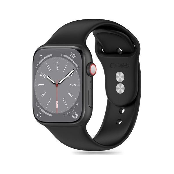 Tech-Protect Pasek Tech-Protect Silicone Apple Watch 4/5/6/7/8/9/SE 38/40/41mm Black 13818579 5906302310104