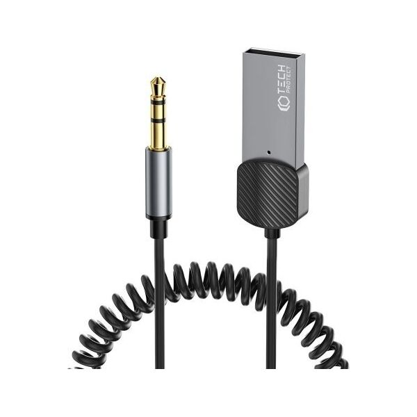Adapter bluetooth Tech-Protect TECH-PROTECT ULTRABOOST BLUETOOTH AUX AUDIO ADAPTER CABLE GREY 13847086 9490713933824