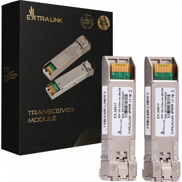 ExtraLink EXTRALINK SFP+ 10G 1310NM SM LC 2KM 2-PACK 13849170 5905090335917