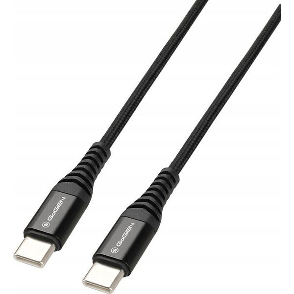 Kabel USB GoGEN Kabel USB Gogen C-C PD 60W 1m czarny USBCC100MM01 13887335 8590393340941
