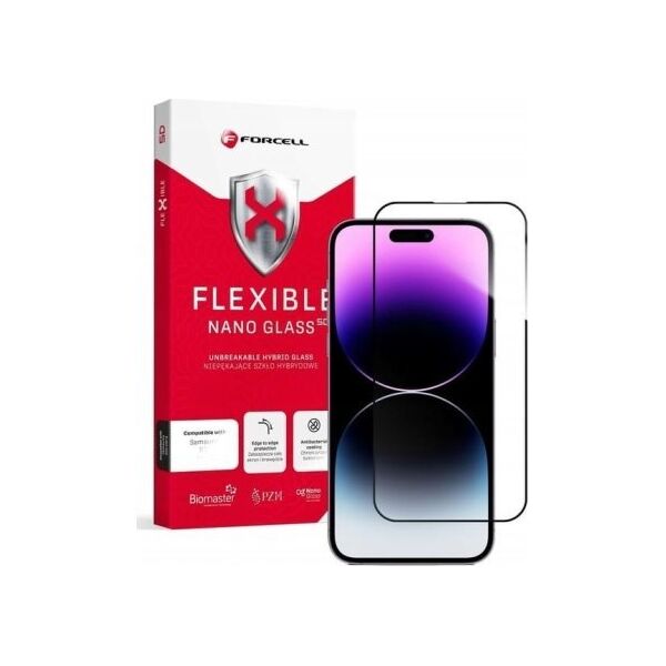 ForCell WYP Forcell Flexible 5D Szkło hybrydowe do iPhone 14 Pro Max (czarny) 13907156 5903396163012