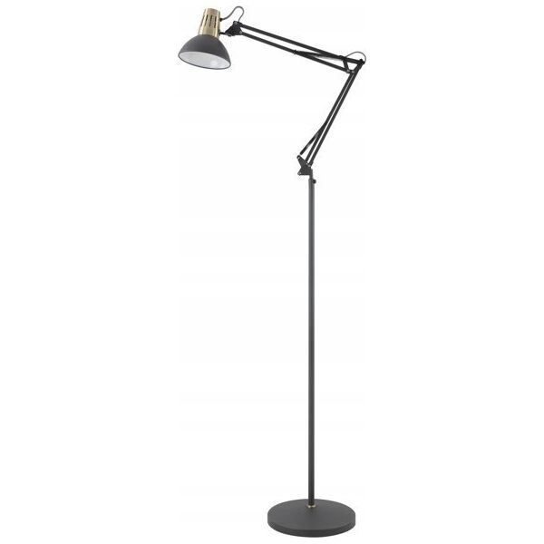 Lampa podłogowa Azzardo GTV Artemia F LP-ART-F-E27-10-DEC lampa stojąca podłogowa 1x40W E27 czarna/złota 13931347 5902801352355