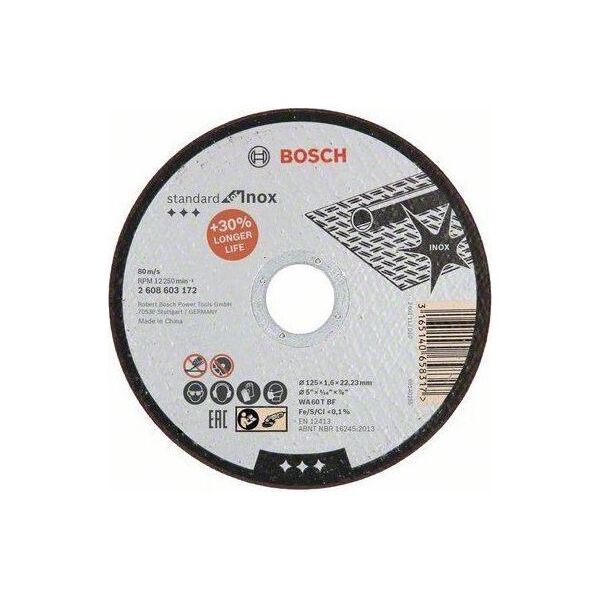 Bosch BOSCH TARCZA MET.125mm x 1,6mm x 22mm STANDARD FOR INOX 13933973 3165140658317