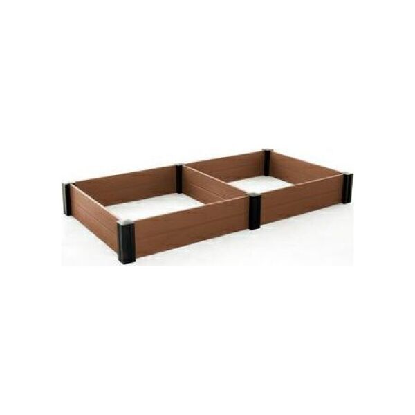 vidaXL KETER WARZYWNIAK VISTA 121,5 x 121,5 x 27 (x2) BRĄZ 2PACK 13967708 7290112635747