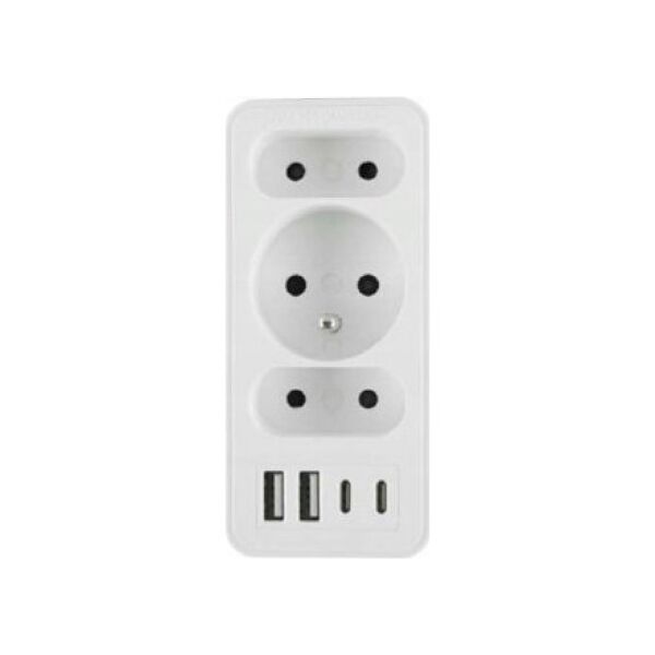 Plastrol ROZGAŁĘŹNIK TRZYKROTNY + 2x USB I 2x USB C 13989257 5902273432951