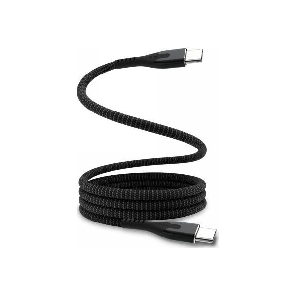 Kabel USB STATIK Statik MagStack Pro - kabel USB-C - USB-C 2m, w nylonowym oplocie, zwijany magnetycznie (black) 14008664 810024055876
