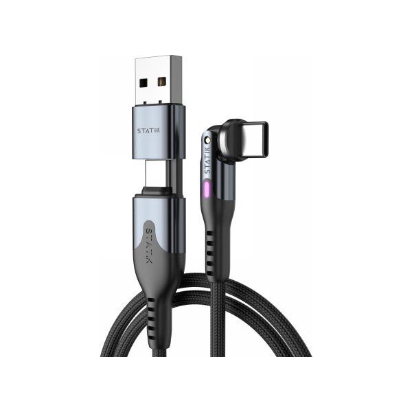 Kabel USB STATIK Statik PowerPivot Pro - kabel USB-C - USB-C 3m, w nylonowym oplocie (black) 14009021 810024055586