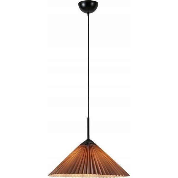 Lampa wisząca Markslojd Markslojd Plisado 108709 lampa wisząca zwis 1x40W E27 beżowa/czarna 14049548 7330024611702