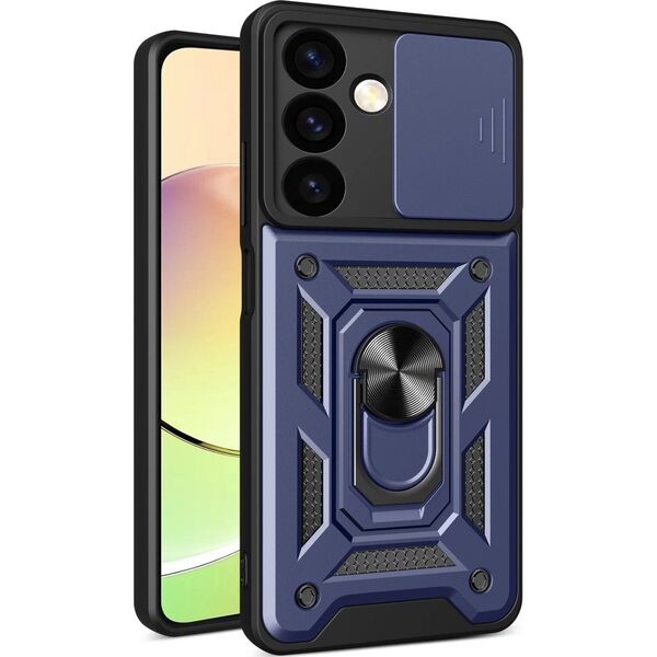 Hurtel Etui z osłoną na aparat do Samsung Galaxy S24+ Hybrid Armor Camshield niebieskie HURTEL 14056170 9145576285091