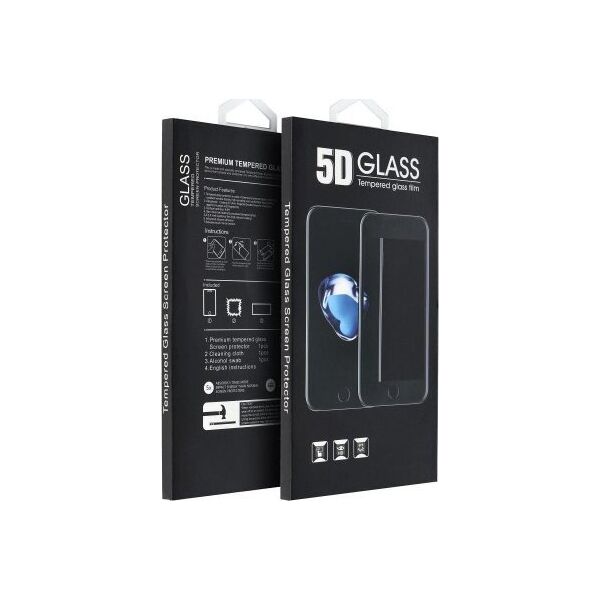 OEM 5D Full Glue Tempered Glass - do Xiaomi Redmi Note 12 4G / Redmi Note 12 5G czarny 14062884 5903396253010