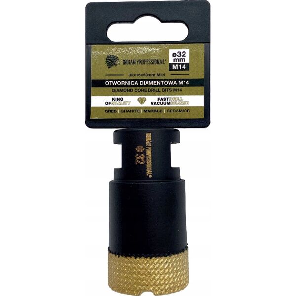 INDIAN PROFESSIONAL KORONA DIAMENTOWA M14  32mm WIERCENIE NA SUCHO /INDIAN PROFESSIONAL 14068639 5904844524607