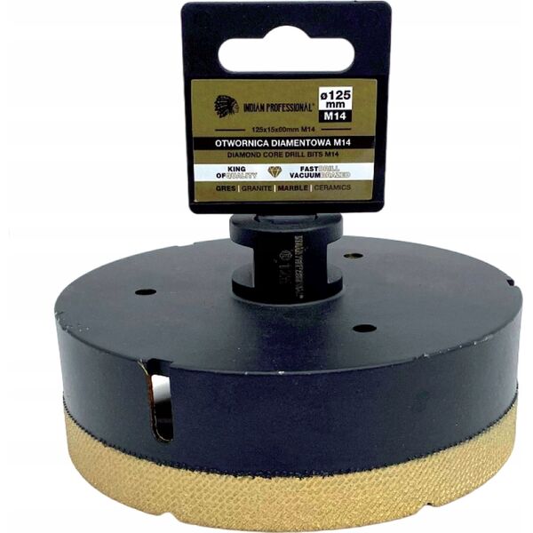 INDIAN PROFESSIONAL KORONA DIAMENTOWA M14 125mm WIERCENIE NA SUCHO /INDIAN PROFESSIONAL 14068650 5904844524706