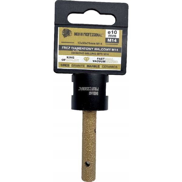 INDIAN PROFESSIONAL FREZ DIAMENTOWY WALCOWY M14  10mm /INDIAN PROFESSIONAL 14068653 5904844524713