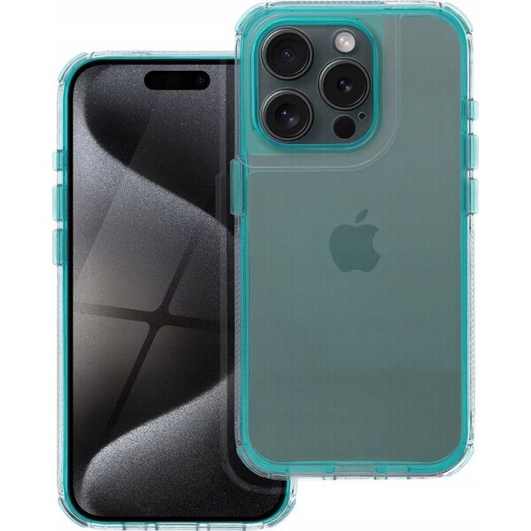 OEM Futerał MATRIX CLEAR do IPHONE 15 Pro miętowy 14073649 5903396323201