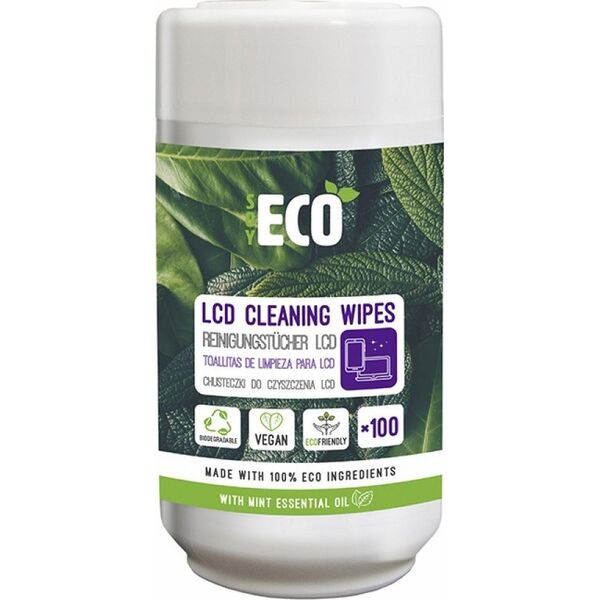 Ściereczki do czyszczenia ekranów SOYECO, Eco, wilgotne, 100 szt., mała tuba 14080031 5900488998125