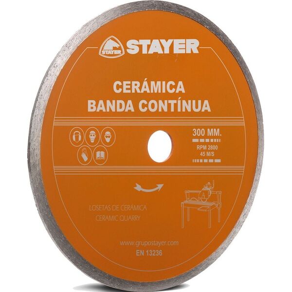 Stayer TARCZA DIAMENTOWA 300x25,4mm CIĄGŁA STANDARD CERAMICA STAYER 14084350 8427648695740