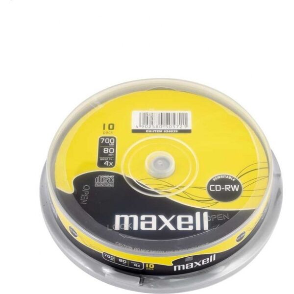 Maxell MAXELL CD-RW 700MB 4X CAKE*10 624039.40.TW 14084722 4902580505721