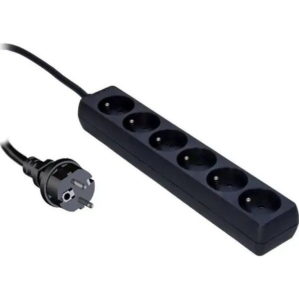 Kabel zasilający Procab Listwa zasilająca PROCAB PSC106/5-F, 6 wej. (5m) 14089429 5414795024991