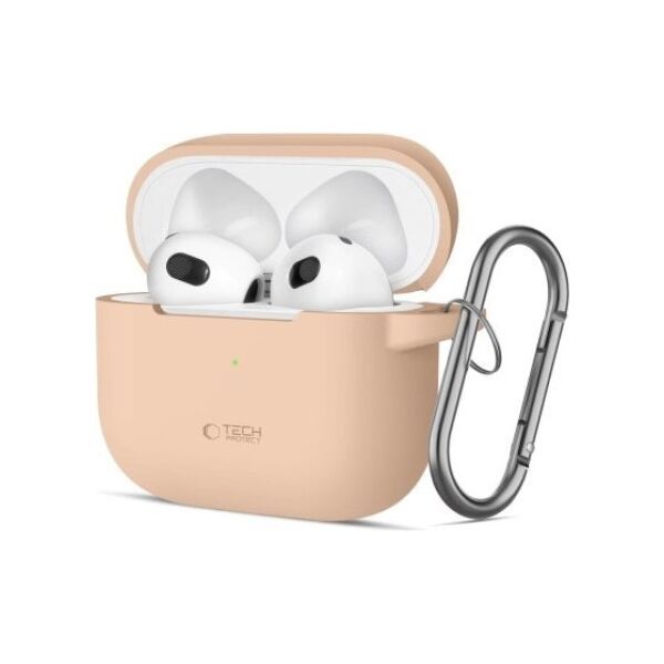 Tech-Protect TECH-PROTECT SILICONE HOOK APPLE AIRPODS 3 CAFFE LATTE 14105125 5906302375066