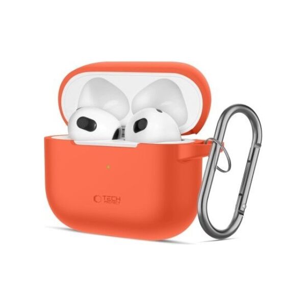 Tech-Protect TECH-PROTECT SILICONE HOOK APPLE AIRPODS 3 NEON ORANGE 14105132 5906302375134