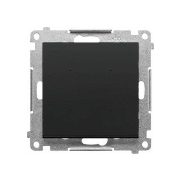 Kontakt-Simon Sterownik przyciskowy Kontakt-Simon 55 TEW1W.01/149 SWITCH oświetleniowy pojedynczy, sterowany smartfonem moduł czarny mat 14176252 5902787891350