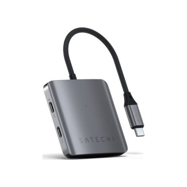 HUB USB Satechi Satechi 4 Port USB-C Hub PD - aluminiowy hub USB-C (4x USB-C 10Gbps, w tym 1x 100W PD) (space gray) 14202390 810086361328
