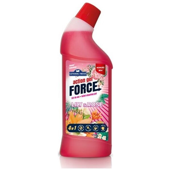 FORCE Żel do WC Force Action Gel 1L kwiat - 14204645 5900785836069