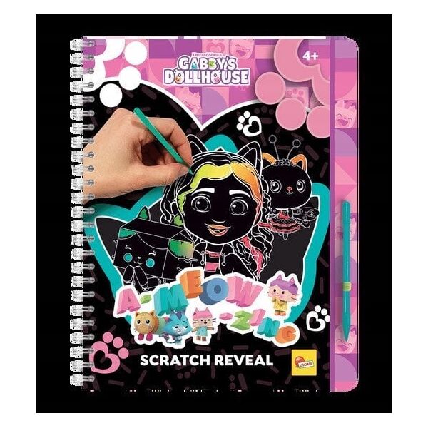 Lisciani LISCIANI KOCI DOMEK GABI SKETCH BOOK A-MEOW-MAZING SCRATCH REVEL 14224766 9788833512976