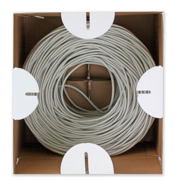 Techly Kabel instalacyjny skrętka, UTP, Cat6, drut, 305m, szary (305540)