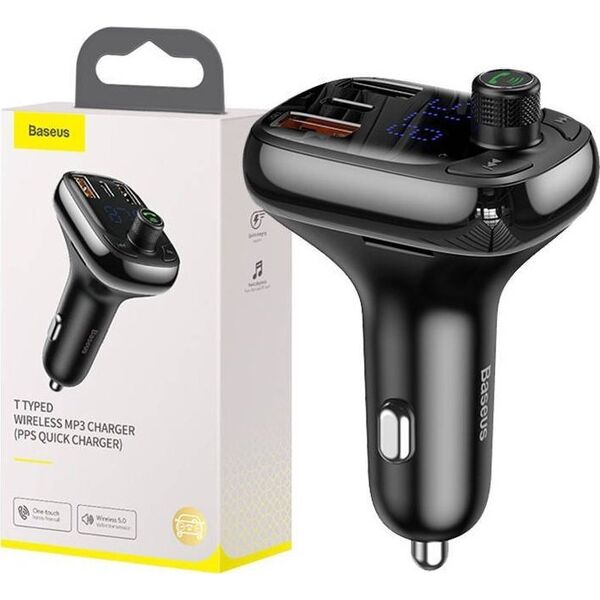 Transmiter FM Baseus Transmiter samochodowy Baseus bluetooth MP3 S-13 (czarny)