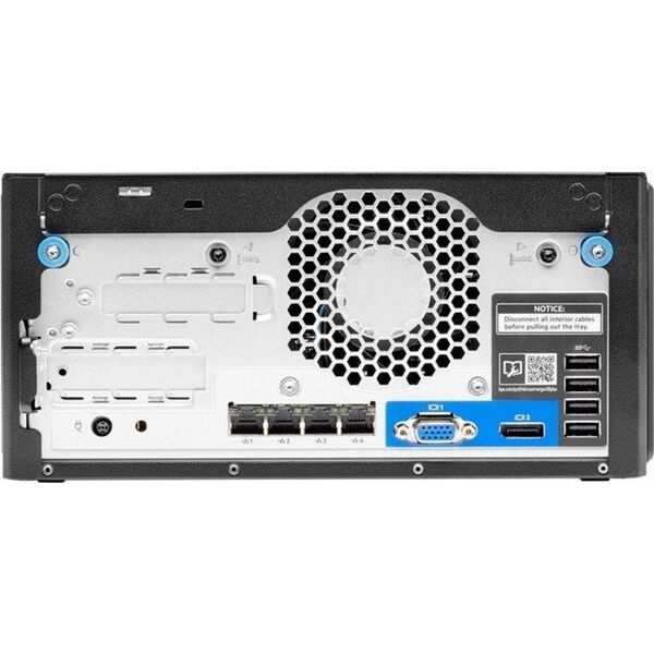 Serwer HP Serwer ProLiant MicroServer Gen10 Plus v2 E-2314 4-core 16GB-U VROC 4LFF-NHP 180W External PS P54649-421