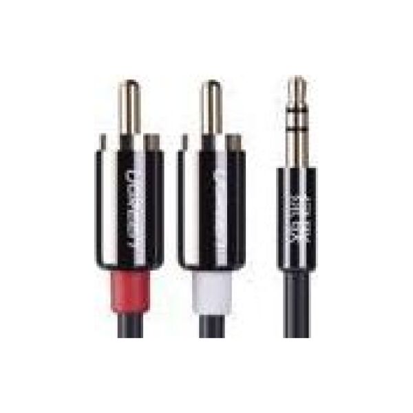 Kabel Ugreen Jack 3.5mm - RCA (Cinch) x2 3m czarny (10590)