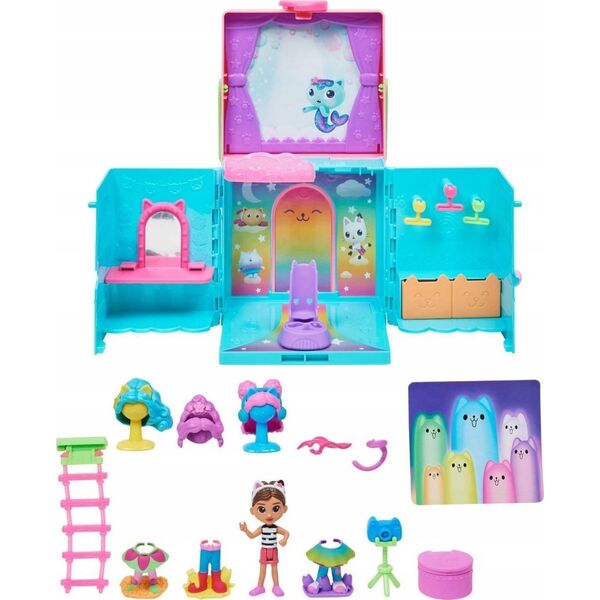 Figurka Spin Master Zestaw figurek Koci Domek Gabi: Tęczowa Garderoba Gabi