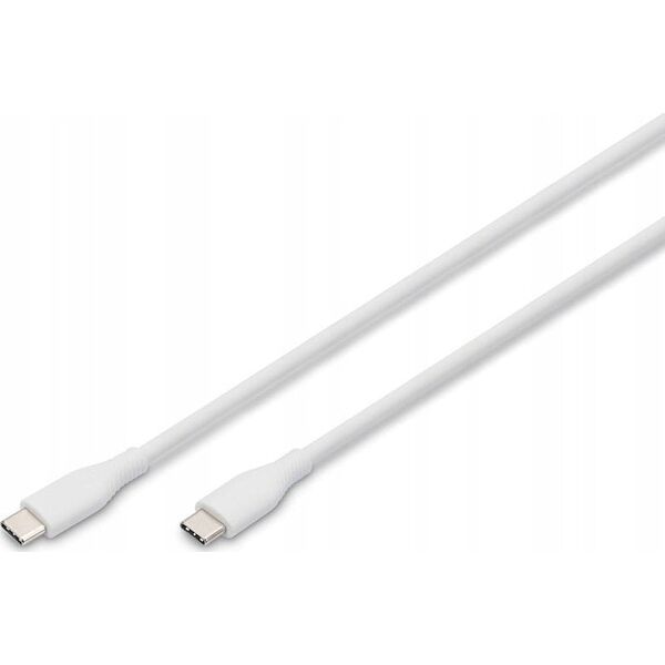 Kabel USB Digitus Digitus USB-C 2.0 (ST-ST) 1m Ladekabel Silikon 60W Weiß