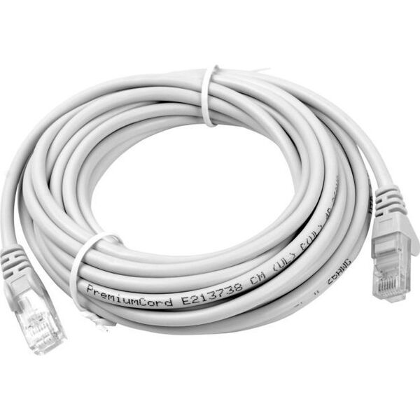 PremiumCord PremiumCord Patch kabel UTP RJ45-RJ45 CAT6 15m šedá