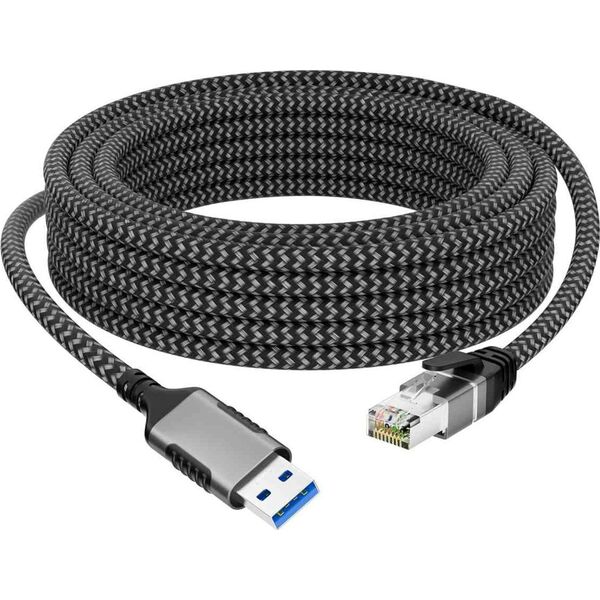 Kabel USB PremiumCord PremiumCord Ethernetový kabel USB3.2 na LAN RJ45 10/100/1000, 3m