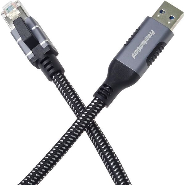 PremiumCord PremiumCord Ethernetový kabel USB3.2 na LAN RJ45 10/100/1000, 1m