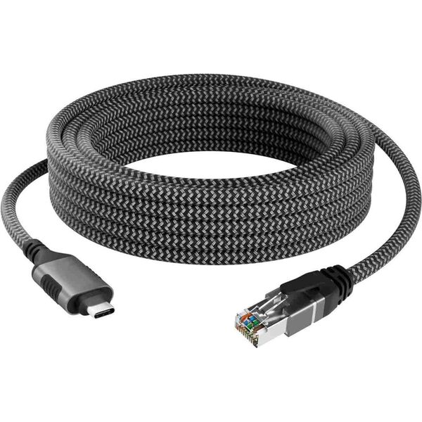 PremiumCord PremiumCord Ethernetový kabel USB-C na LAN RJ45 10/100/1000, 1m