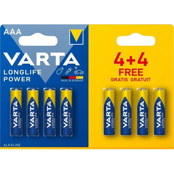 Varta Varta LR03/4+4 Longlife POWER 4903
