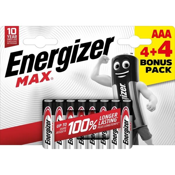 Energizer Energizer LR03/8 Max AAA 4+4 zdarma