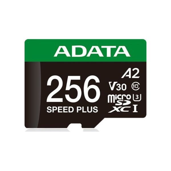 Karta ADATA Speed Plus MicroSDXC 256 GB Class 3 UHS-I/U3 A2 V30 (UD256GUI3V30A2SP-RA1)