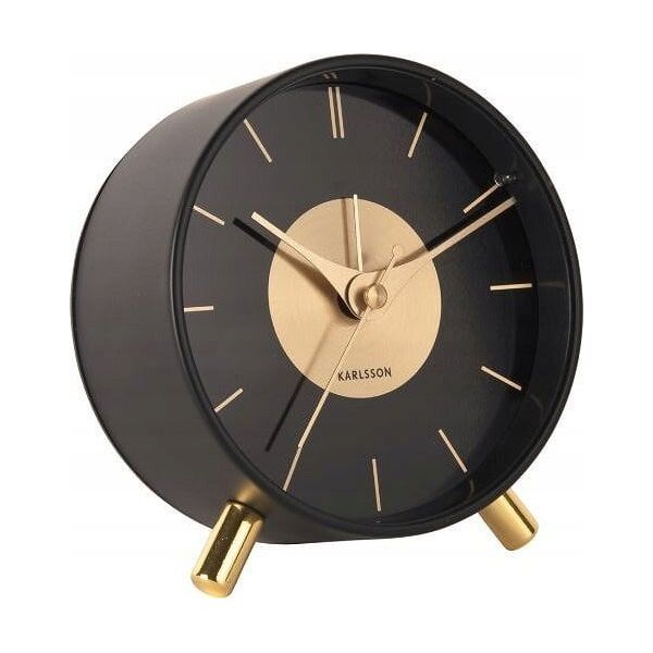 Karlsson Budzik glamour GOLD DISC, Ø 11 cm